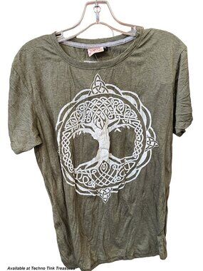 Shirt - T Shirt : Celtic Tree Design, Medium